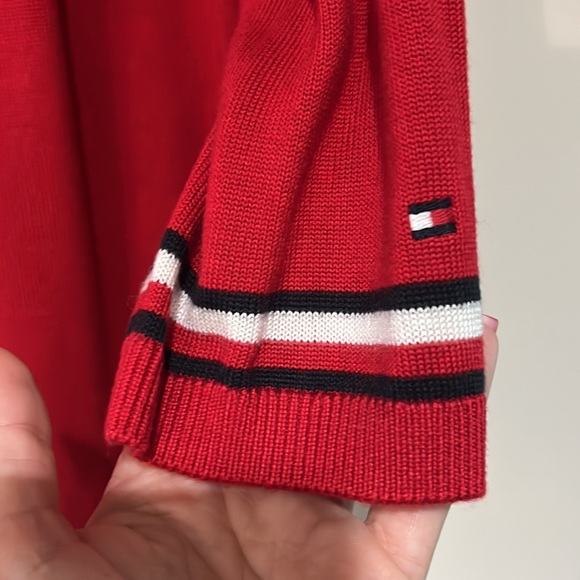 Tommy Hilfiger Red Pullover holiday Sweater w/Terrier dog print 1x plus - Picture 7 of 7